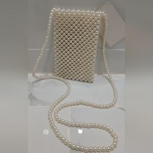 Pearl Beaded Crossbody Purse NWT